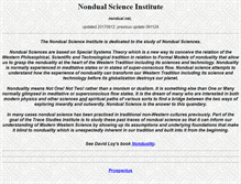 Tablet Screenshot of nondual.net
